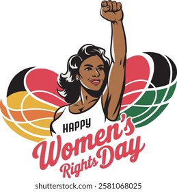 Happy Women's Rights Day vector artwork