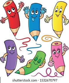 Feliz tema de los cañones de madera 1 - ilustración vectorial eps10.
