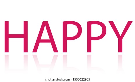 Happy Word Vector Design Happy Word Stock Vector (Royalty Free ...