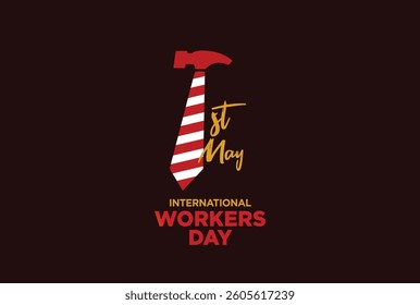 Happy Workers day or international Labor day concept background. labor day and may day celebration design.
