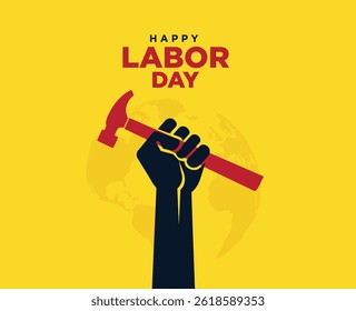 Happy Workers day or international Labor day concept background. labor day and may day celebration design.