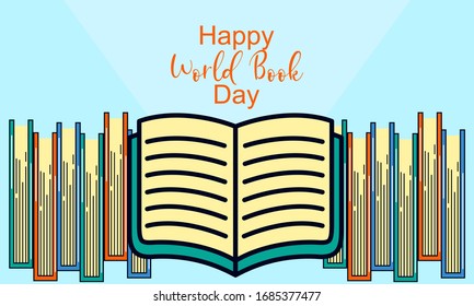Happy World Book Day Hintergrund 