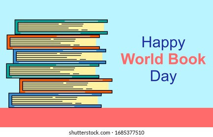 Happy World Book Day Hintergrund 