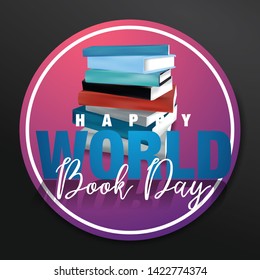 Happy World Book Day Vector Illustration