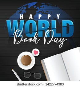 Happy World Book Day Vector Illustration