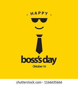 Happy World Boss's Day Vector Template Design Illustration