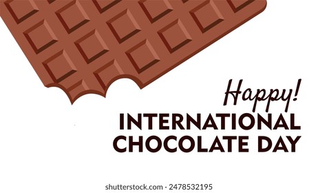 Happy World Chocolate Day 7th July. International chocolate day banner, social media, and poster design