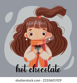 happy world chocolate day let's enjoy it with hot chocolate