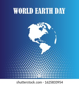 Happy World Earth Day Celebration Vector Template Design Illustration