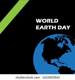 Happy World Earth Day Celebration Vector Template Design Illustration