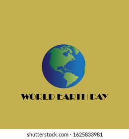Happy World Earth Day Celebration Vector Template Design Illustration