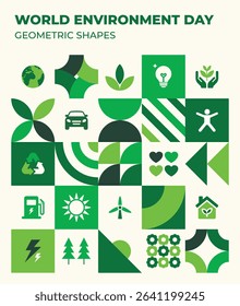 Happy world environment day poster template