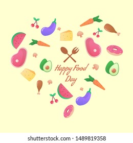 happy world food day illustration