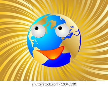 Concepto del mundo feliz