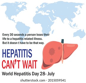 happy world hepatitis day background template use for card vector design, with minimal and modern concept, cover, background, heart, lung, international