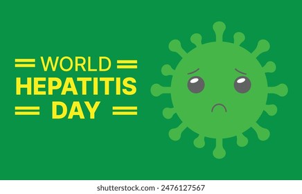uso de la Plantilla de fondo del día de la hepatitis del mundo feliz para el diseño del Vector de la tarjeta, con el concepto minimalista y moderno, cubierta, telón de fondo, corazón, pulmón, internacional