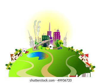 happy world illustration
