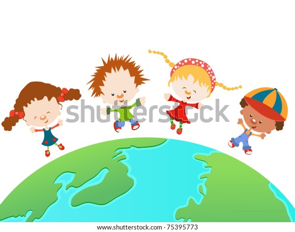 Happy World Kids Stock Vector Royalty Free Happy World Kids Stock Vector Royalty Free