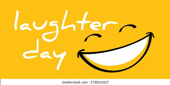 Happy world laughter day, smiling National big happiness Fun thoughts emoji face emotion. Smile lip symbol Smiling lips, mouth,  tongue Funny teeth Vector laugh cartoon pattern Lol laughing haha