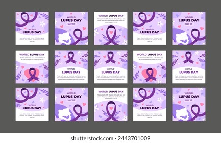 happy world lupus day vector flat design