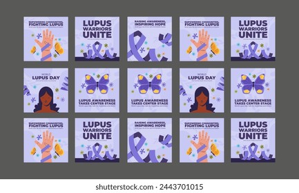 happy world lupus day vector flat design