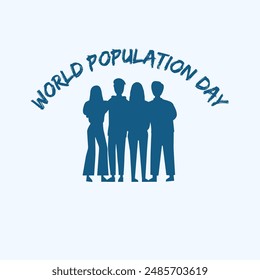 Happy World Population Day. celebration designs. poster, social media story, banner designs