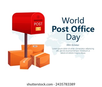 Happy world post day, Celebration of Mail and Postal Service