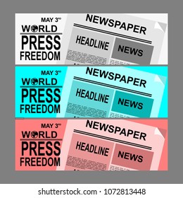 Happy World Press Freedom Day Vector Illustration
