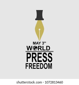 Happy World Press Freedom Day Vector Illustration