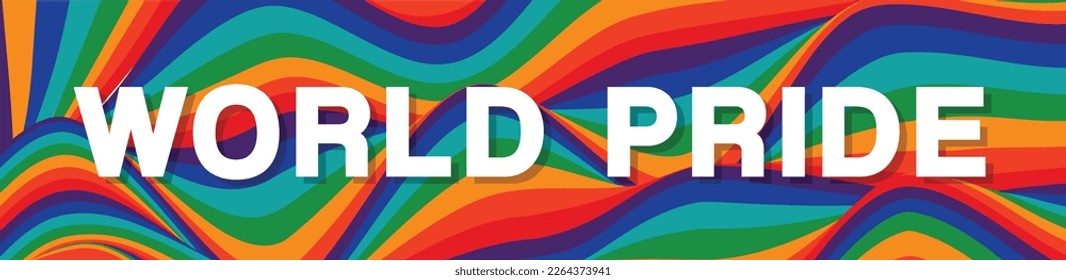 Happy world pride background, vector illustration