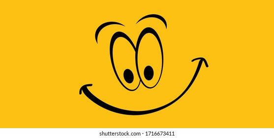 Happy world smile day, smiling National big happiness Fun thoughts emoji face emotion Laughter lip symbol Smiling lips, mouth,  tongue Funny teeth Vector laugh cartoon pattern Lol laughing. Eye line.