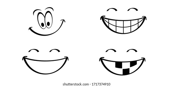 Happy World Smile Day, Smiling National Big Happiness Fun Thoughts Emoji Face Emotion Laughter Lip Symbol Smiling Lips, Mouth,  Tongue Funny Teeth Vector Laugh Cartoon Pattern Lol Laughing Haha