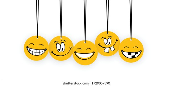 Happy world smile day, smiling National big happiness Fun thoughts emoji face emotion. Laughter lip symbol Smiling lips, mouth, tongue. Funny teeth Vector laugh. cartoon, Lol laughing haha. yellow day