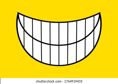 Happy World Smile Day, Smiling. National Big Happiness. Fun Thoughts Emoji Face Emotion Smiley. Funny Teeth.Vector Laugh Cartoon Pattern.Lol Laughing Haha.