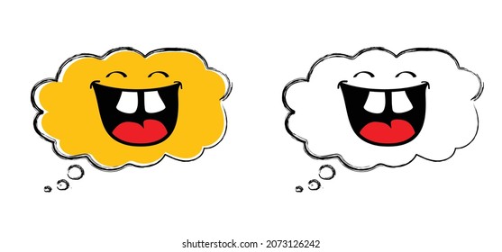 Happy World Smile Day, Smiling Is Loading Big Happiness Fun Thoughts Emoji Face Emotion Smiley Laughter Lip Symbol Smiling Lips, Mouth, Tongue Funny Teeth Vector Laugh Cartoon Pattern Lol Laughing