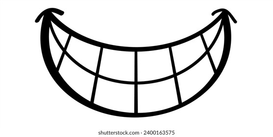 Happy world smile day, smiling National big happiness day. Fun thoughts emoji face emotion. Laughter lip symbol. Smiling lips, Cartoon funny teeth and face. Vector laugh or lol laughing. yellow day