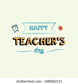 Happy World Teachers Day Background Stock Vector (Royalty Free ...