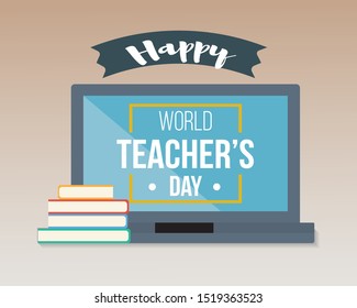Happy  World Teachers Day Vector Illustration