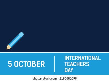 Happy world teachers' day vector illustration for poster, brochure, banner, and greeting card
