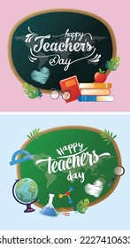 happy world teachers day vector illustration