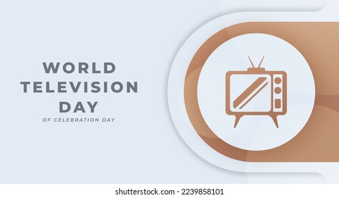 Happy World Television Day Celebration Vector Design Illustration for Background, Poster, Banner, Advertising, Greeting Card