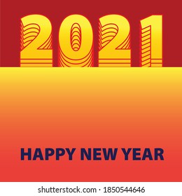 happy year 2021   -    vector  