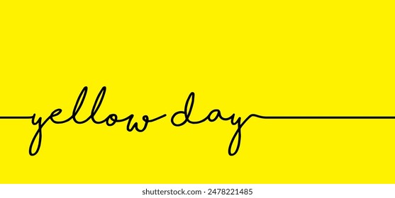Happy yellow day. Means the happiest day of the year. It is a public holiday in Spain, celebrating the start of summer (verano). Espana, bank holiday. Smile face.