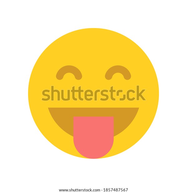 Happy Yellow Emoji Face Vector Icon Stock Vector (Royalty Free ...