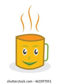happy yellow mug