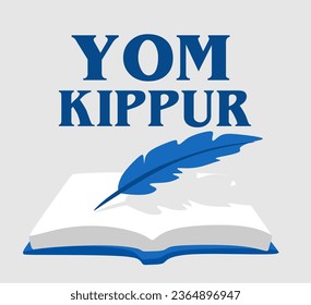 Happy Yom Kippur celebrate Israel Holiday for Judaism religion