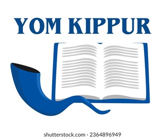 Happy Yom Kippur celebrate Israel Holiday for Judaism religion