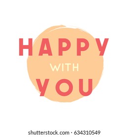 Happy With You Logo Vector Template