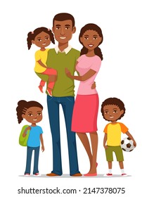 Black cartoon family Images, Stock Photos & Vectors | Shutterstock