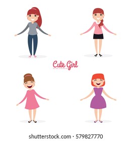 Happy young girls